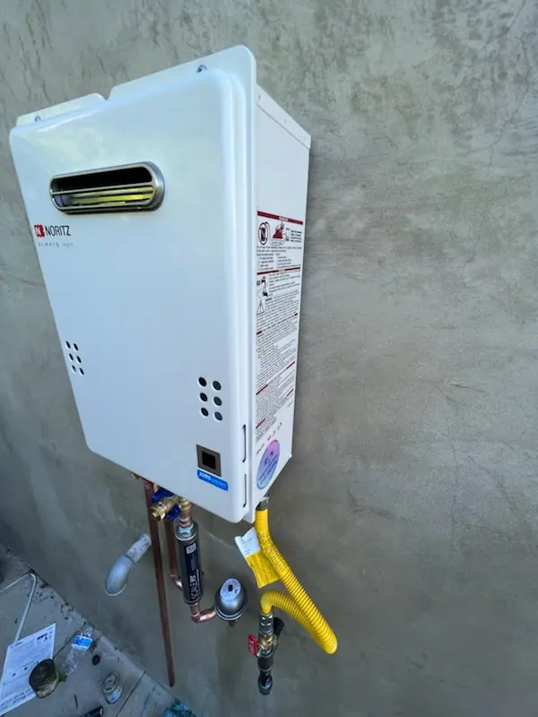 Tankless water heater installation for Agate homes